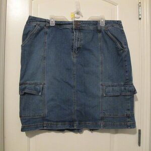 Women's Plus Size Venezia Cargo Skirt - Size 22